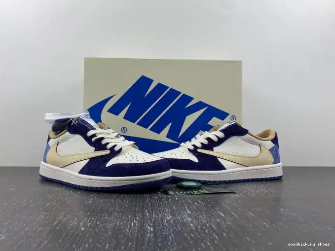 Cheap DM7866-808 TRAVIS CUSTOM JORDAN 1 X AIR SCOTT 0427